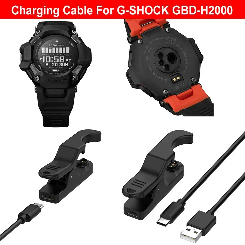 USB Charging Cable Watch Charging Stand 5V 1000MA Sports Watch Charging Cord Wire for Ca Sio G SHOCK GBD-H2000