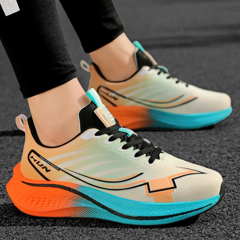 

Мужские уличные кроссовки, дышащие четырехсезонные повседневные кроссовки для скоростного бега, износостойкая удобная гоночная спортивная обувь на мягкой подошве