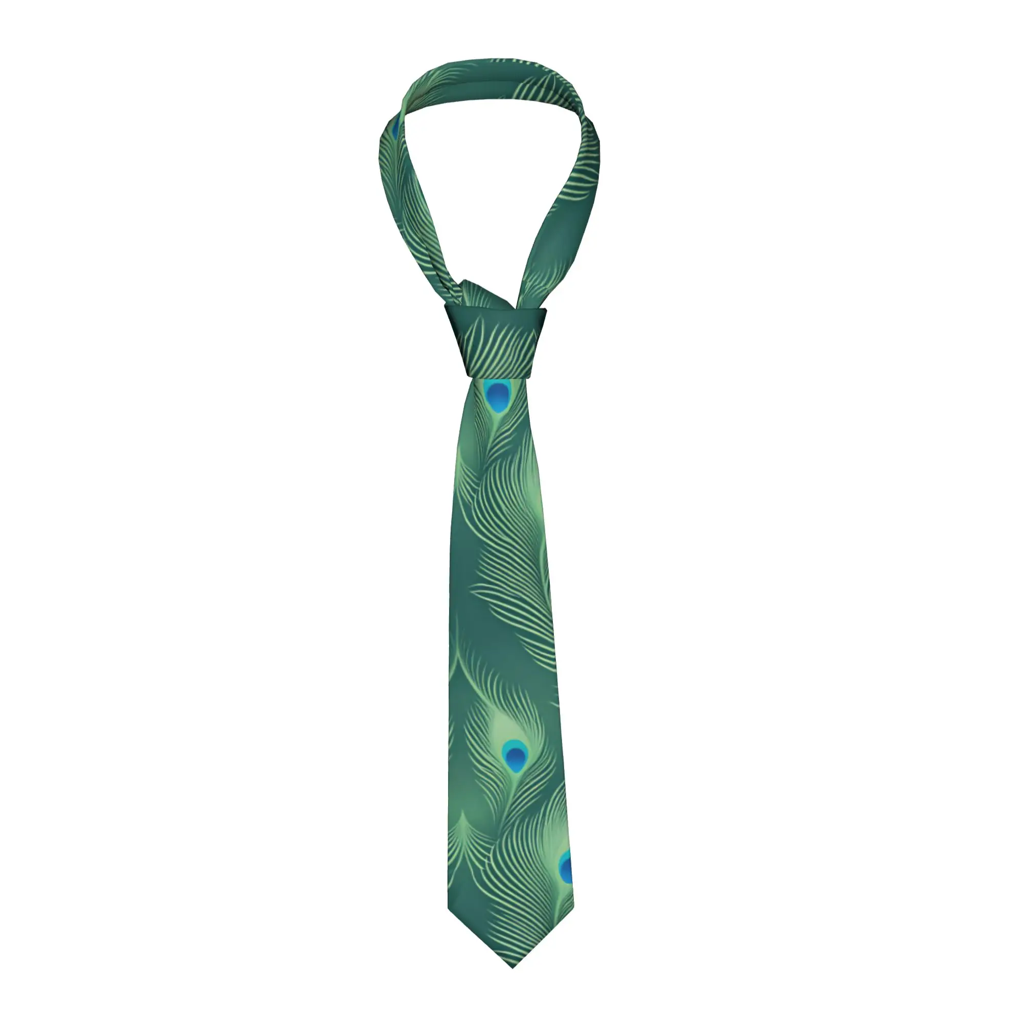Peacock Feathers Ocellus  Tie  Leisure Neck Ties Men Women Classic Elegant Necktie Accessories Quality Custom DIY Collar Tie