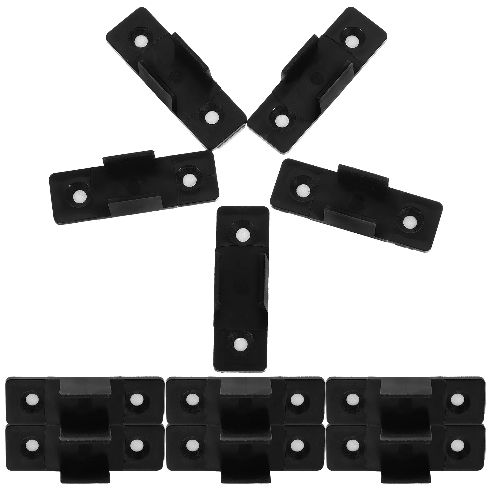 

20pcs Pen Clips Self Adhesive Whiteboard Marker Holders Small Buckles Office Use Plastic Pencil Holder Dry Erase