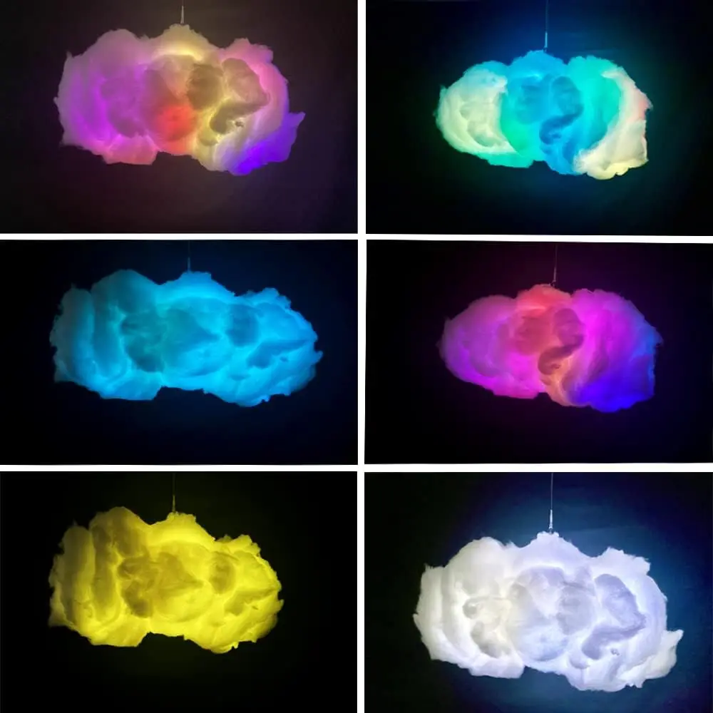 Imagem -05 - Luzes Noturnas Led Cloud para Quarto Kit de Iluminação Creative Cloud Sincronização de Música com Controle de Aplicativos Decoração para Festa em Casa