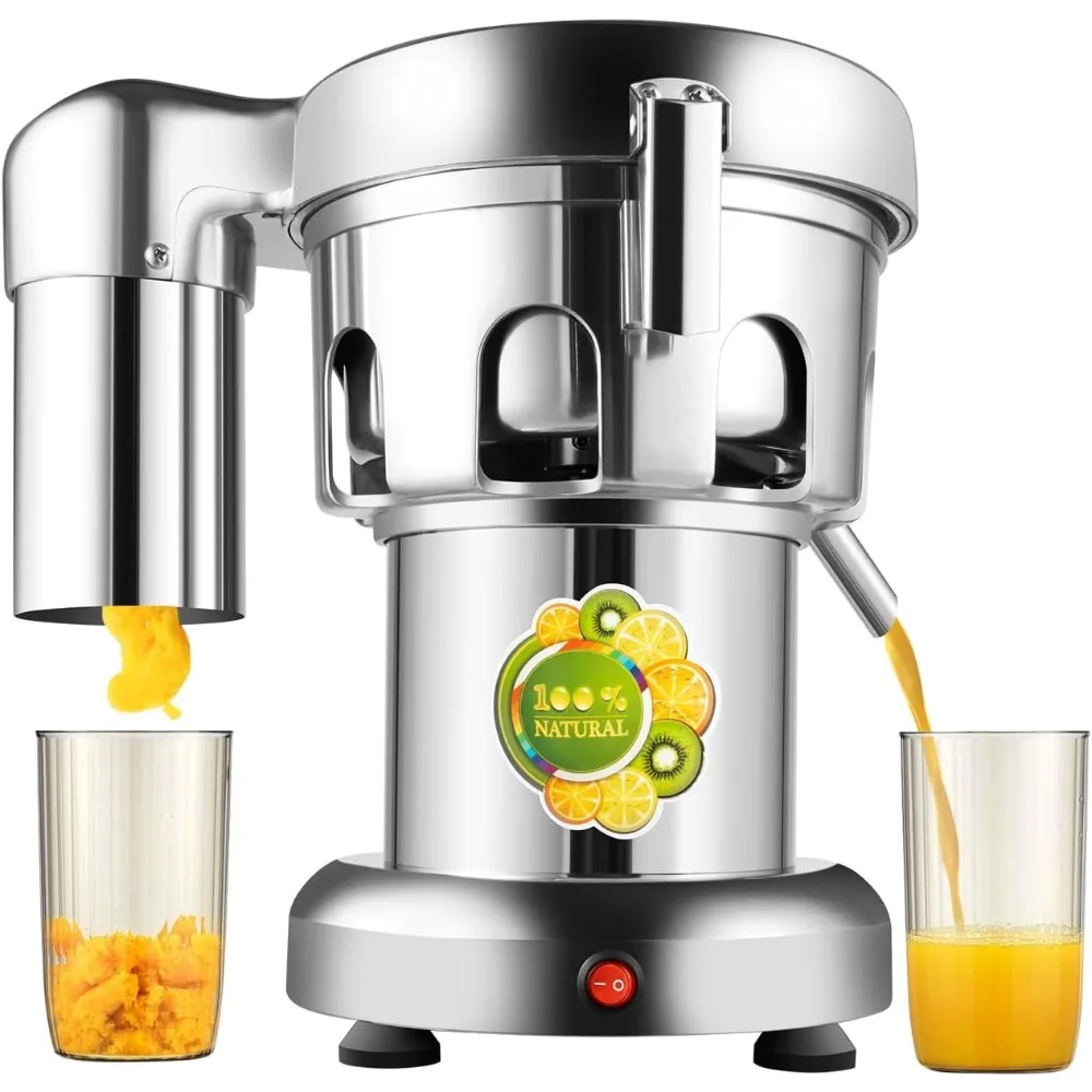 

Heavy Duty Juicer Machine, 110V 370W Electric Juicer, Fruit and Vegetables Automatic Juice Extractor, Extractor Centr