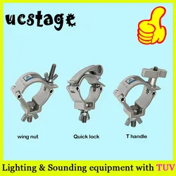 Dj Light Hook Global&Euro Truss Clamp Quick Lock T Nut Stage Light Clamp Dia. 48-51mm Load Capacity 100kg Quick Clamp TUV Passed