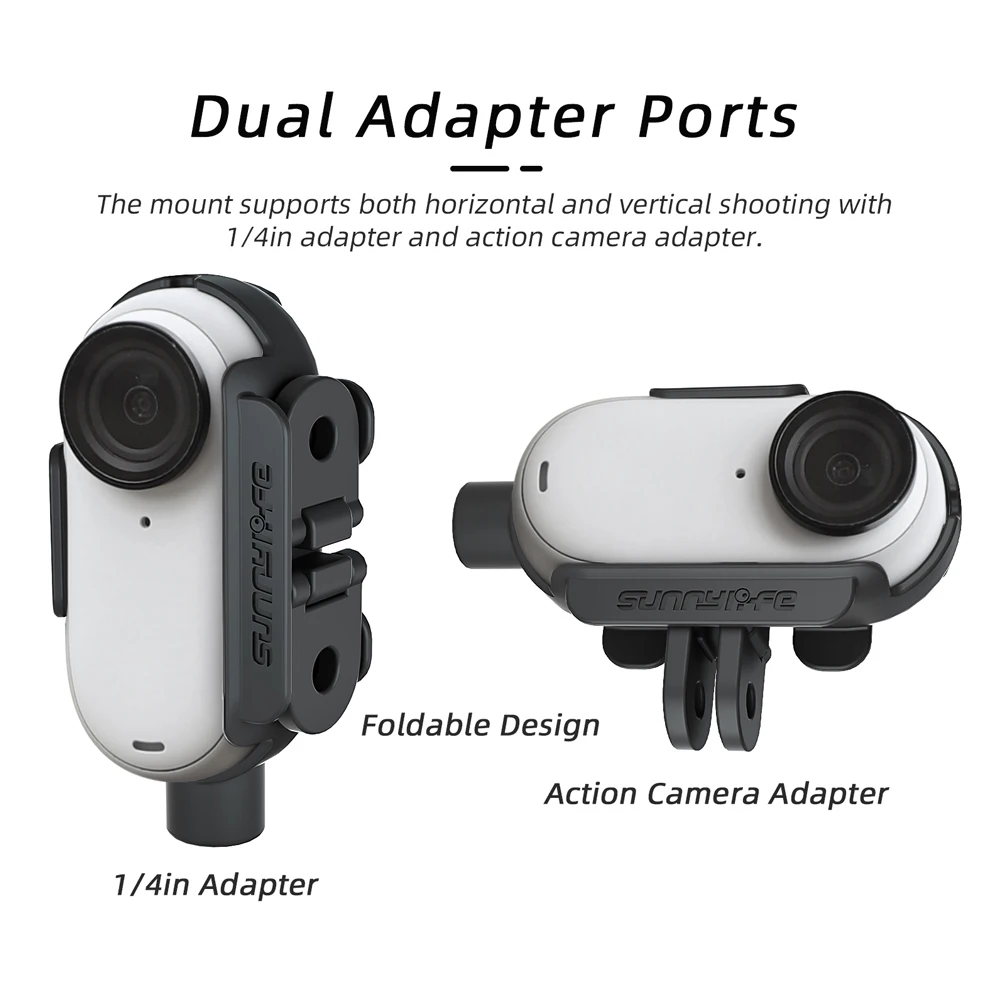 Multifunctional Adapter Protective Frame for Insta360 GO3S Mount Adapter Bracket Stabilizer Expansion for Insta360 GO3 Accessory