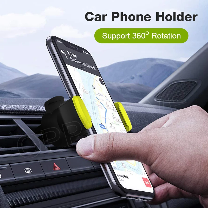 Car Phone Holder for Phones In Car 360 Air Vent Mount Clip Stand Cellphone Suppport Holder for iPhone 14 X New Phone GPS Bracket