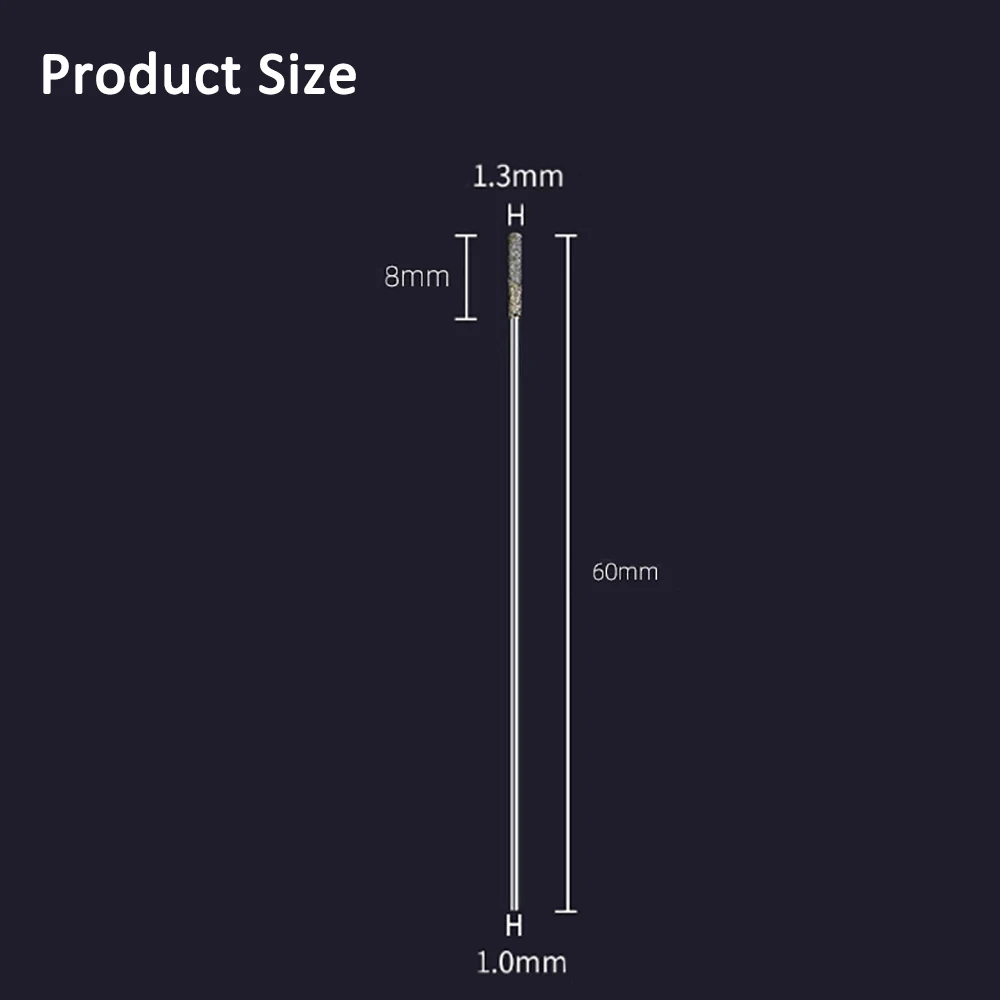 10Pcs Diamond Coated Core Drill Bits Hole Saw Glass Tile Ceramic Marble Drop Ship Extend Diamond Drill Bit 1mm-3mm Round Shank