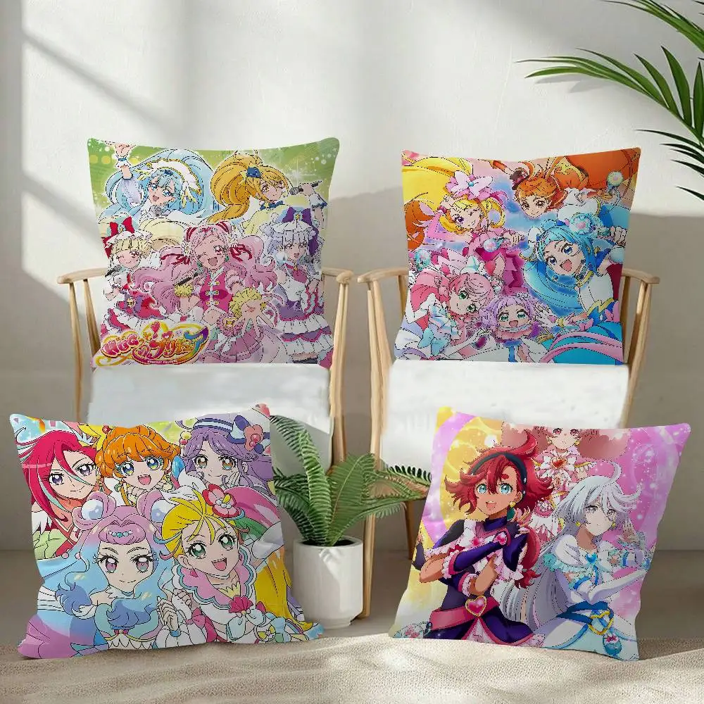 Anime P-Pretty C-Cure Series Pillow Dust Cover Bedroom Kids Party Decoration Pillowcase Birthday Children Gift