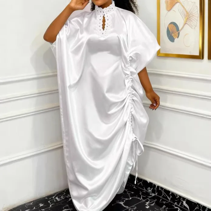 

Африканская одежда для женщин Дашики Анкара, белые кружевные наряды, платье больших размеров, платья для свадебной вечеринки, кафтан, халат бубу 2026