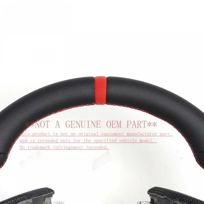 For 16-21 Honda 10th Gen Civic High End Sport Full Leather Modified Steering Wheel Horn Cover