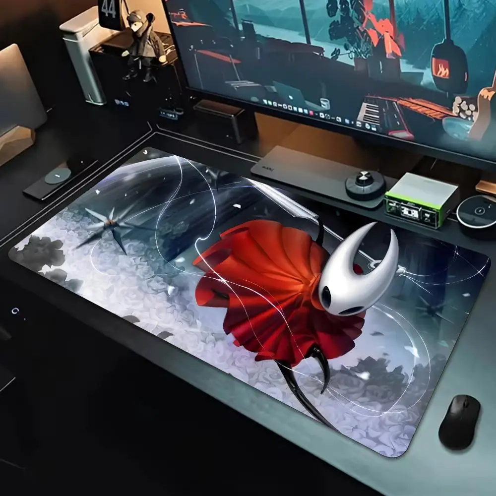 Exploration Game H-Hollow Knight Silksong Mouse Pad Large Waterproof Gaming Mouse Pad, Non-Slip with Stitched Edge