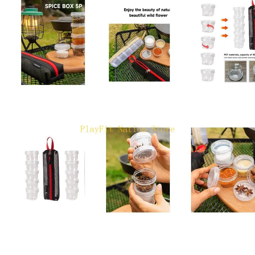 

242F дорожные наборы для специй, контейнеры для специй для кемпинга, портативные наборы для специй, контейнеры для кемпинговых с