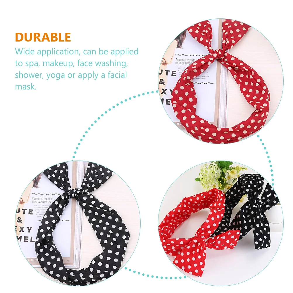 

2pcs Rabbit Accessories For Headbands For Women Headbands Elastic Versatile Women Cloth Wide Spa Hair Accessories
