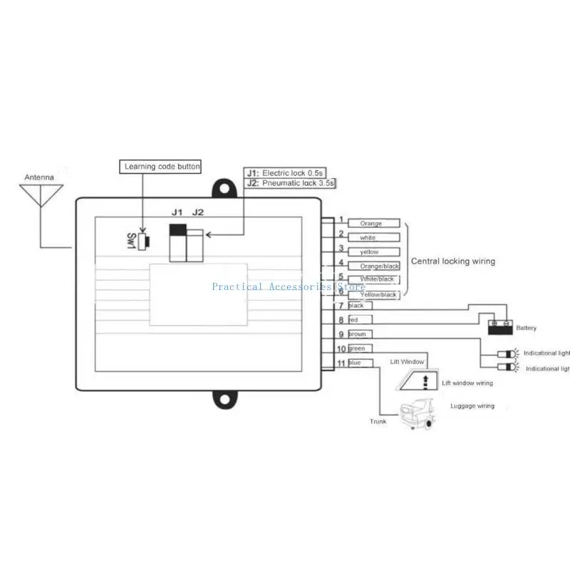 

U75E Upgrades Car Remote Central Lock set with Motor Vehicle Keyless Entry Systems