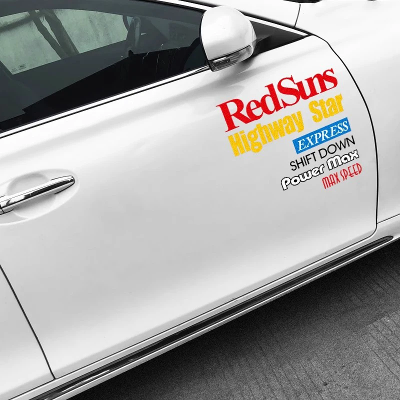 

Car Vinyl Sticker for Takahashi Ryosuke RX-7 Initial D Drift Shift Down Max Speed Modified Decal Auto Body Window Graphic