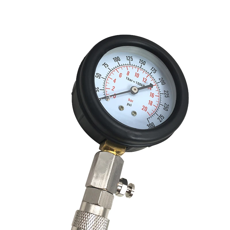 New Rapid Connected Petrol Gas Engine Cylinder Compressor Gauge Meter Test Pressure Compression Tester Leakage Diagnostic