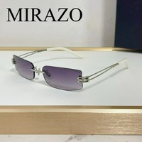 korean GM New Trendy square Fashion Polarized UV400 anti-glare Shades Rimless BBB Sunglasses luxury GM Eyewear Metal sunnies Men