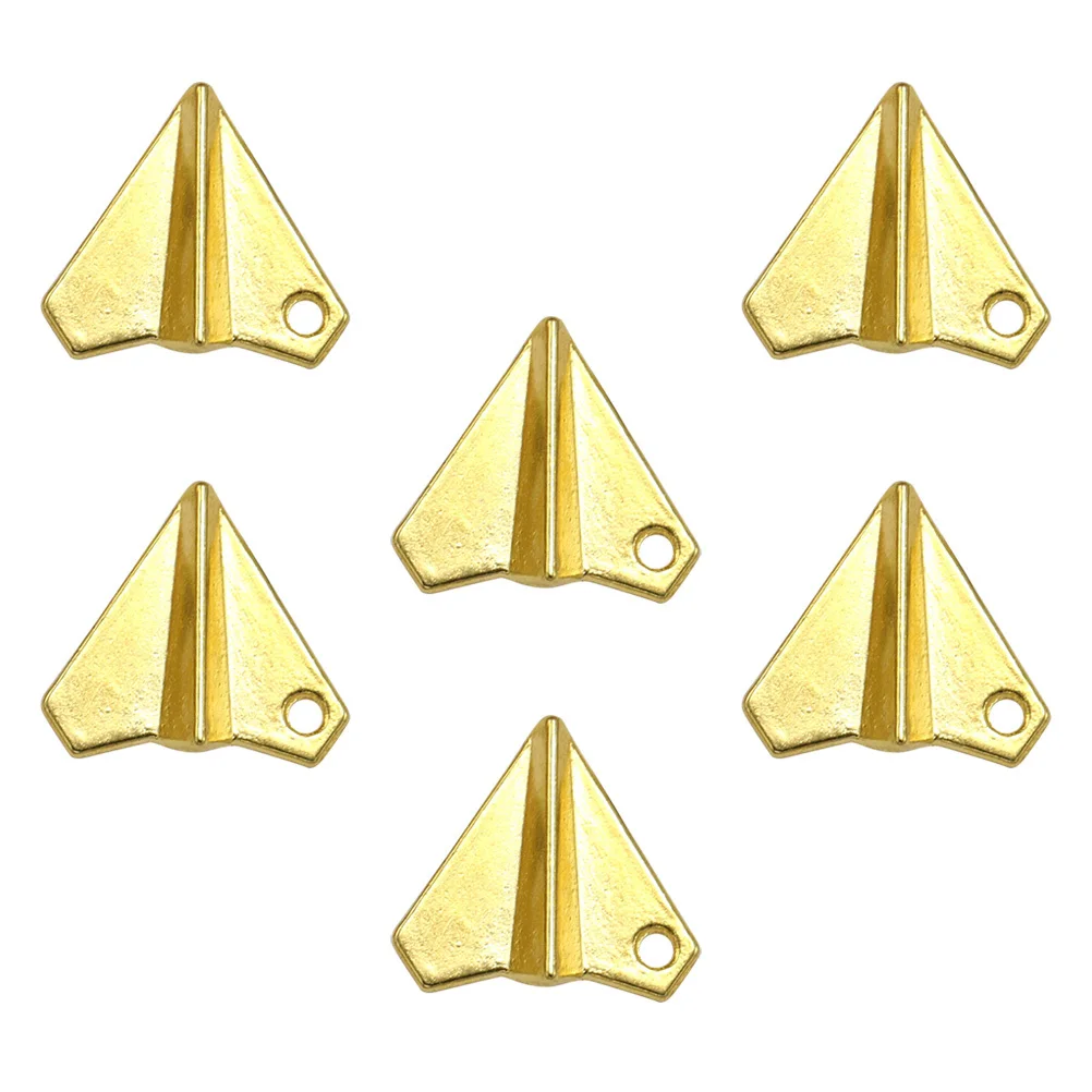 

50pcs Alloy Airplane Pendants Unique Shape Diy Charm Set Durable Jewelry Making Accessories For Necklace Bracelet Keychain