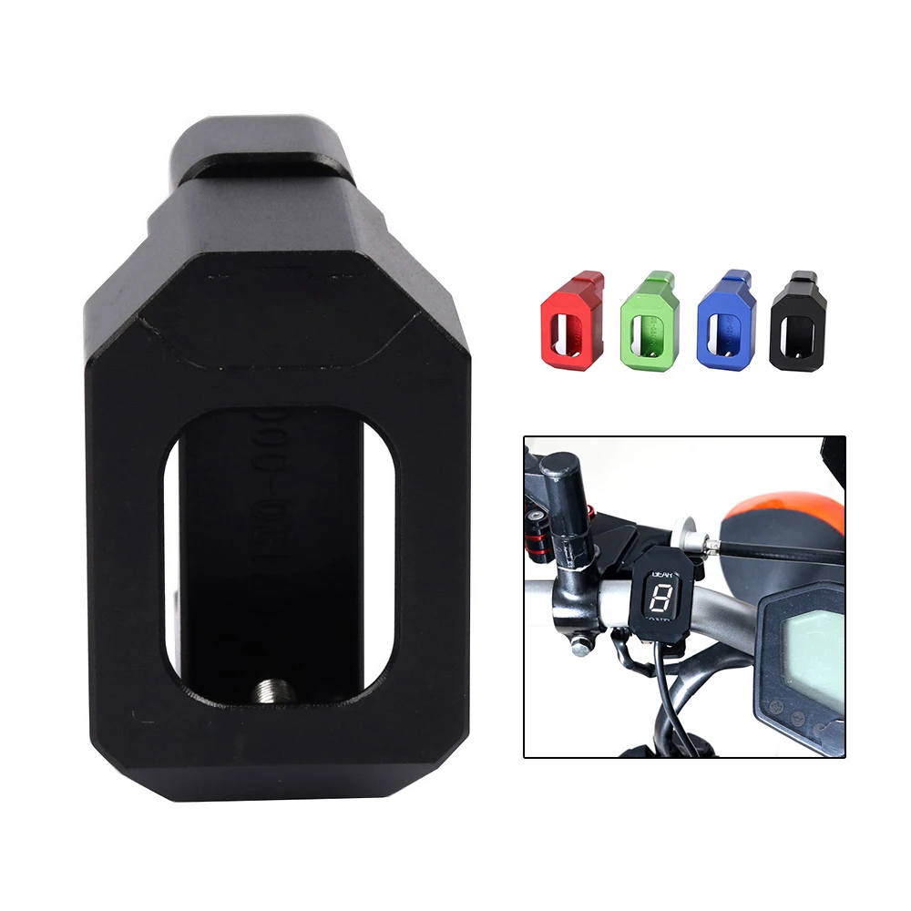 Motorcycle Speed Gear Display Indicator Holder Bracket for Honda Yamaha Suzuki Universal for Handlebar Diameter 22mm to 28.6mm
