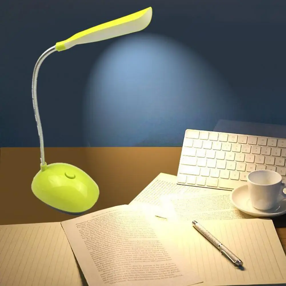 Luce da scrivania a LED luce notturna da scrivania per la casa protezione per gli occhi plastica flessibile a batteria rotazione di 360 gradi