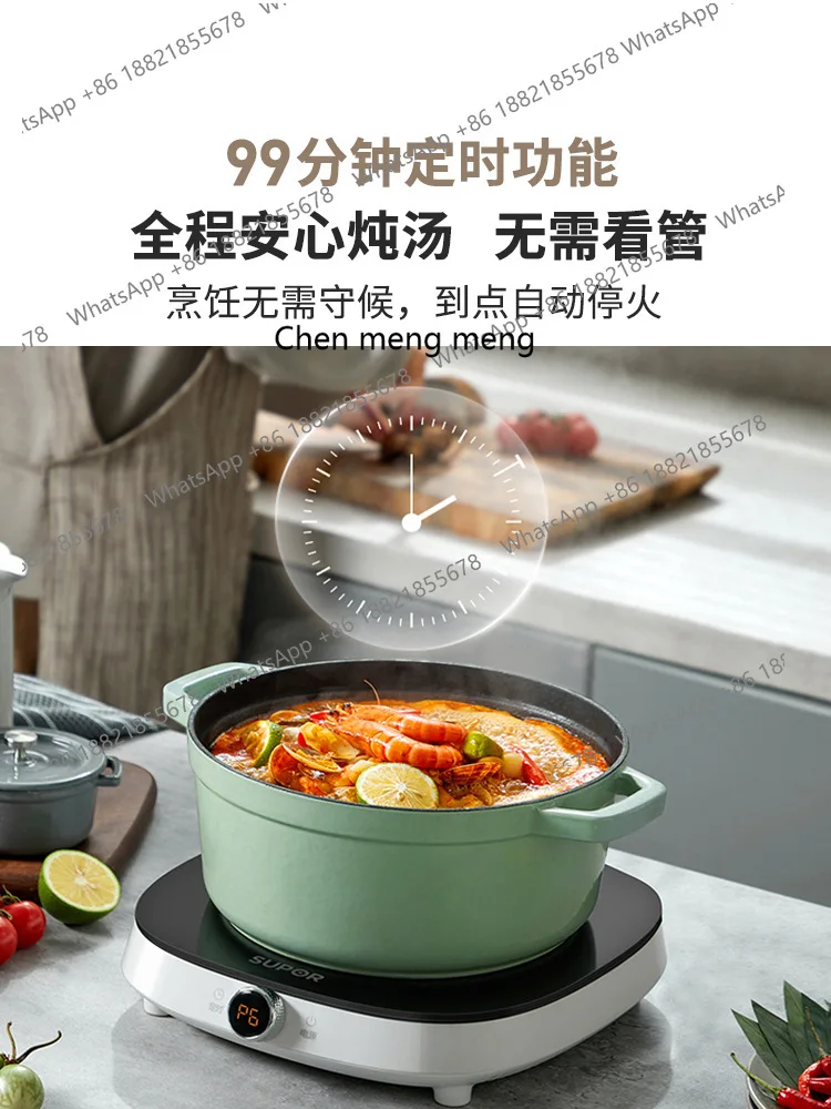 طباخ التعريفي وعاء ساخن ووك بطارية منزلية طباخ عالية الطاقة متعددة الوظائف ذكي C21-IC802D #4