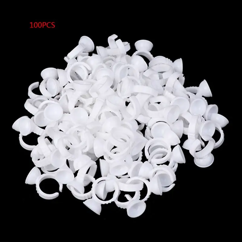 2021 New 100Pcs Disposable Permanent Makeup Ring No Divider Pigment Holder Cup