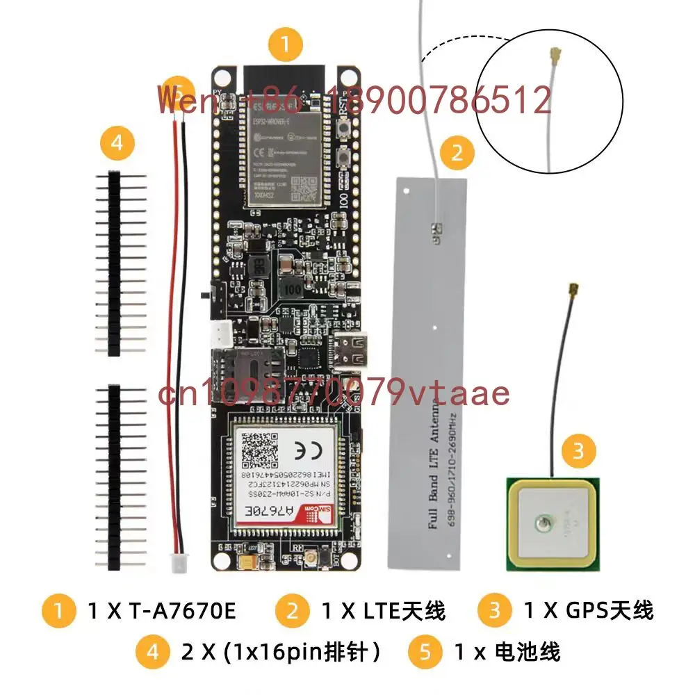 2026 LILYGO TTGO T-A7670G/E/SA R2 ESP32 4G LTE CAT1 SIM Module TF Card Programming IOT Terminal Development Board