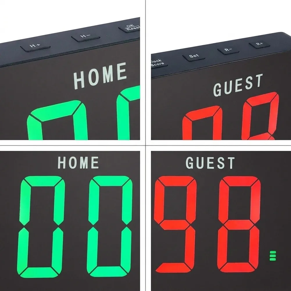 Rechargeable LED For Scoreboard with Remote for For Score Tracking and Timing in Recreational and Competitive Play