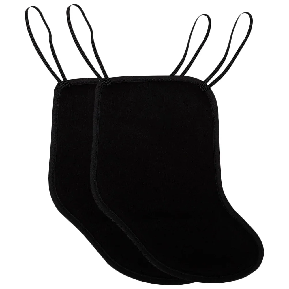 

2 Pcs Violin Shoulder Rest Pad Viloin for Sponge Black Chin Pads to Support Musical Instruments