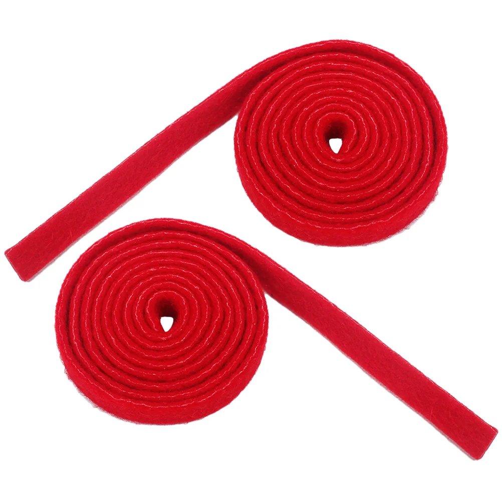 2 Pcs Piano Tuning Tools Stop Tape Red Equal Temperament *2pcs Felt Mute Wool