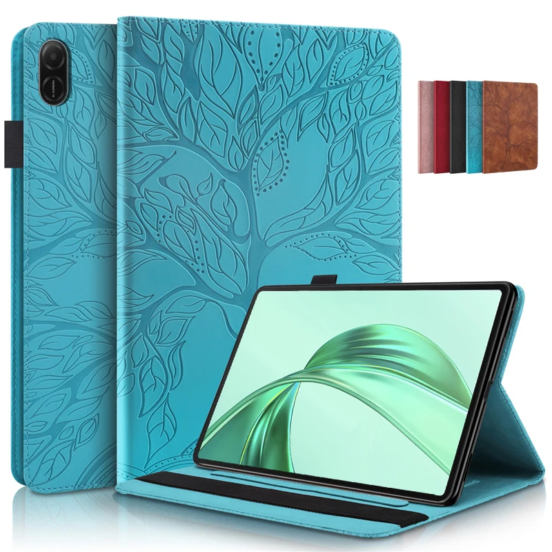 Tablet Funda For Honor Pad X8a Case 11 inch Emboss Tree Flip Wallet Stand Case For Coque Honor Pad X8a Cover Etui 2024