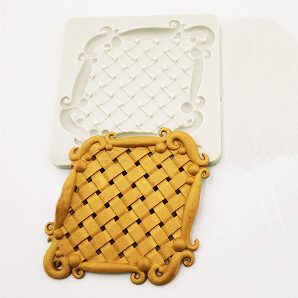 Silicone Cake Molds European Style DIY Lace Retro Relief Frame For Baking Fondant Cake Decorating Tools Chocolate Candy Moulds