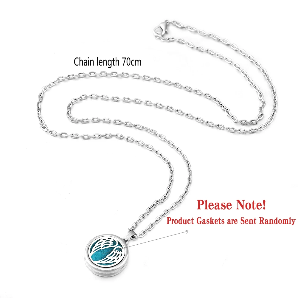 New Stainless Steel Fashion Tree Of Life  Aromatherapy Necklace Essential Oil Diffuser Perfume Locket Pendant Women Jewelry Gift