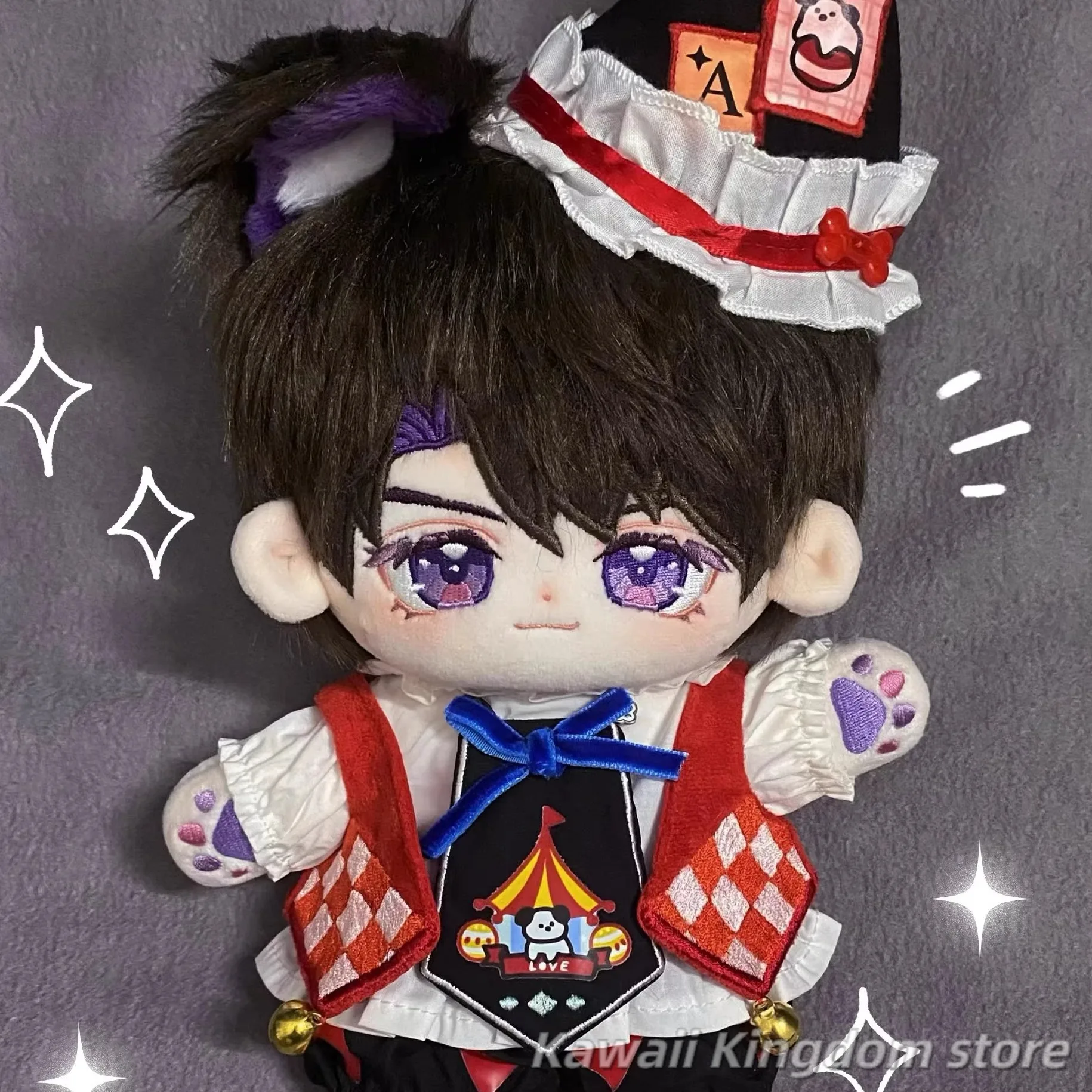 20 см аниме-игра Love and Deepspace Caleb, платье для косплея, плюшевое хлопковое тело, плюшевые фигурки, идол, подарок талисмана на день рождения