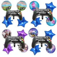 Fortnites Game Birthday Party Decoration Balloon Set Fortress Night Aluminum Film Globos Fortnight Kids Boys Bedroom Decor Gift
