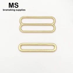 30mm Metal Sliders and Oval Connectors Lingerie Strap Adjusters for Bra Making and Undergarment Crafting
