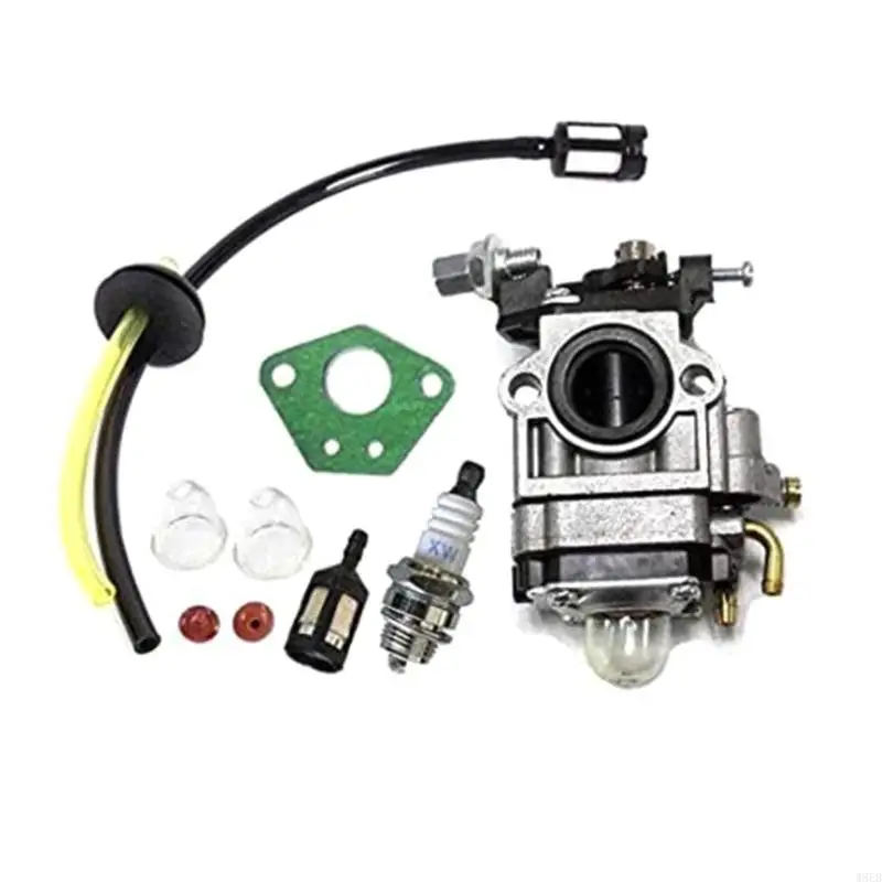 

Carburettor for 52cc 49cc 43cc Brush Cutter with Seal Hose for Spark Plug Pe W8EB