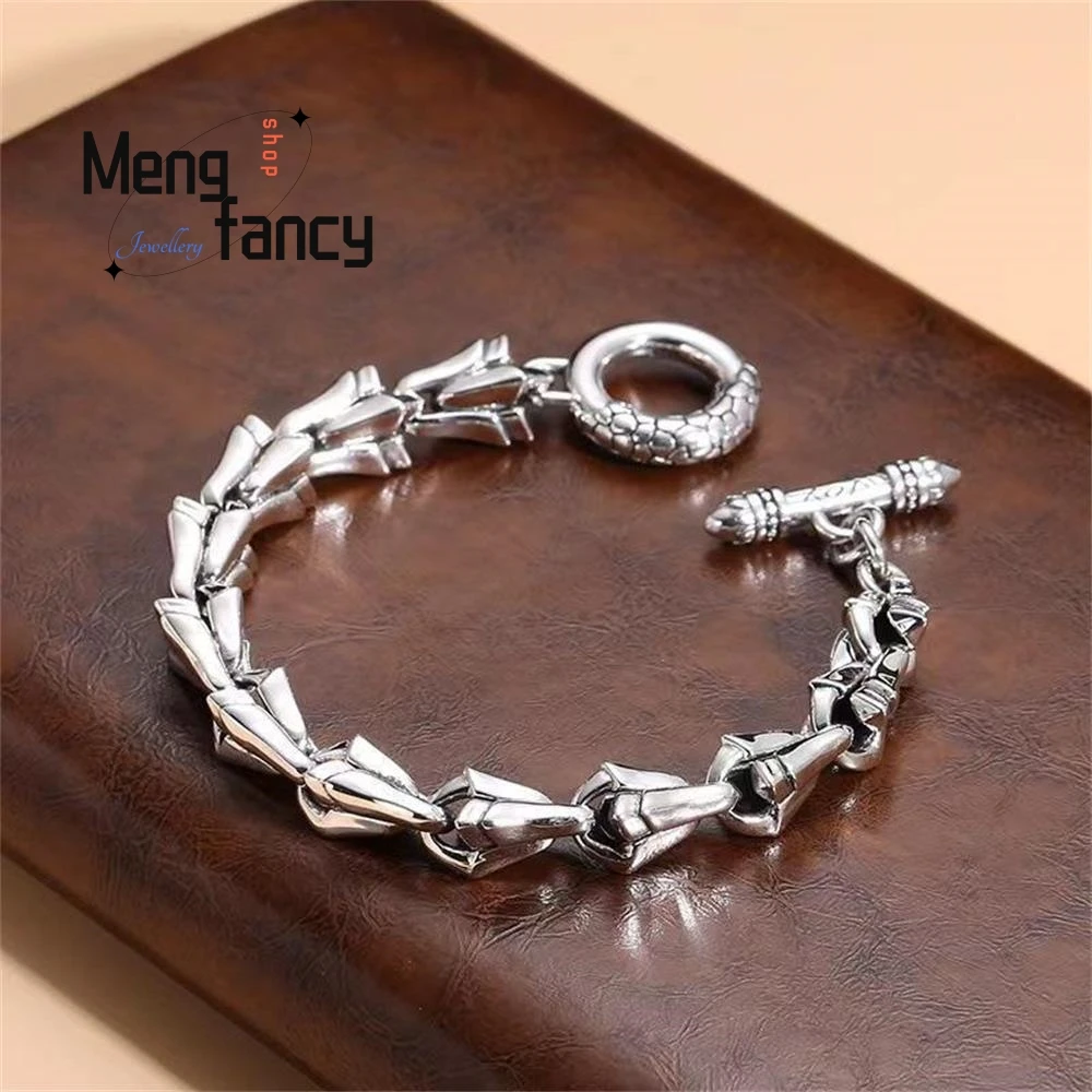 Retro Fashion Jewelry Design Bracelet Personality Punk Simple Overbearing Popular Exquisite High-grade Handicraft Holiday Gifts