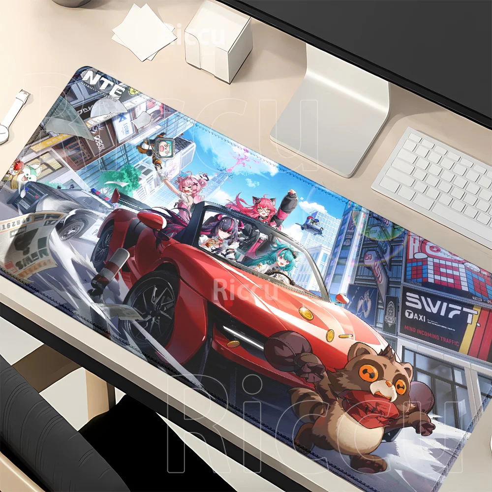 HD Printing Mouse Pad NTE Neverness to Everness kawaii Anime girl Gaming Keyboard Mousepad PC Office 400x900mm overlock Desk Mat