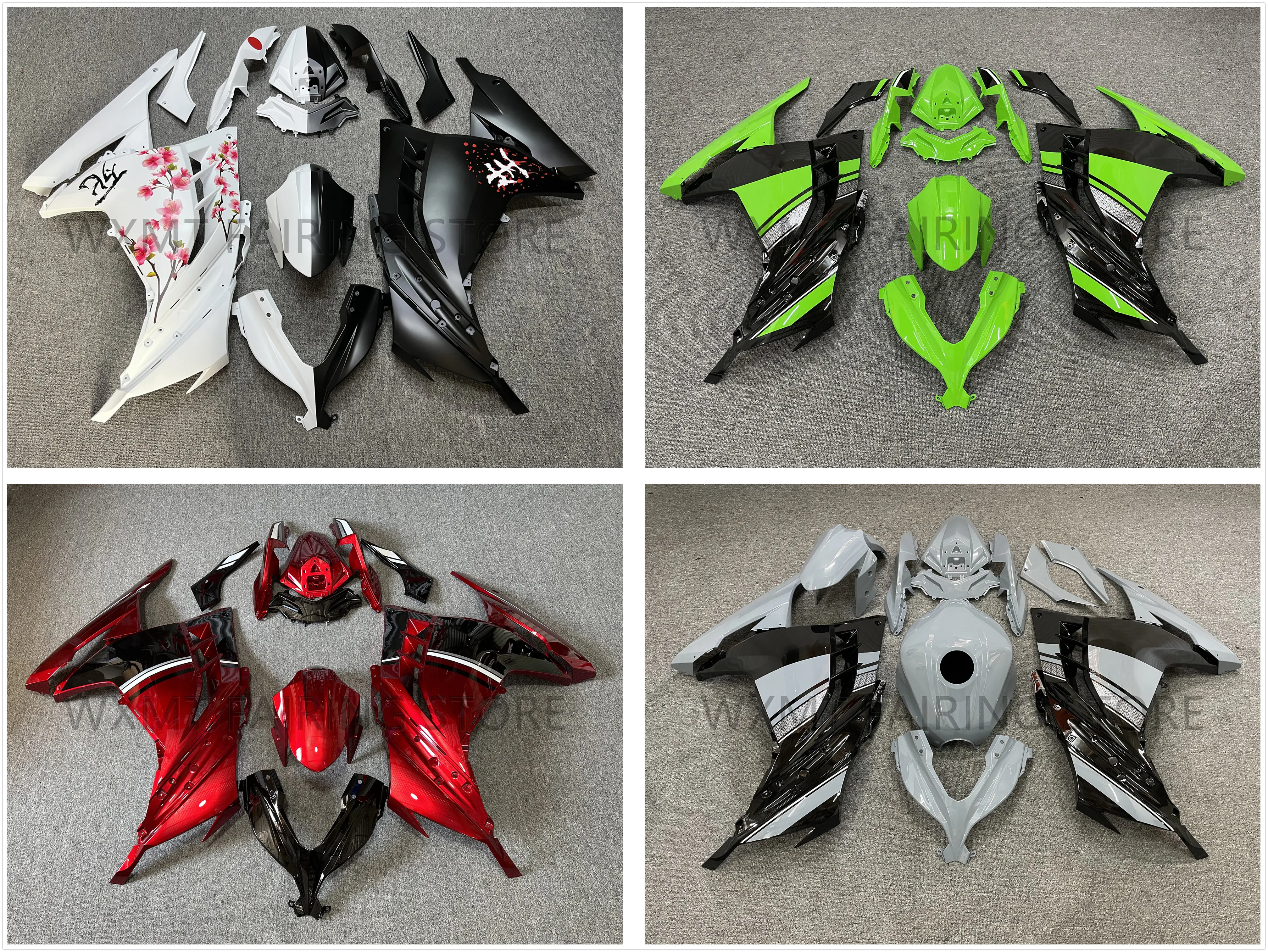 

New ABS Motorcycle Fairing kits Fit for Ninja ZX-300 EX-300 2013 2014 2015 2016 2017 2018 EX300 ZX300 13-18 fairings kit