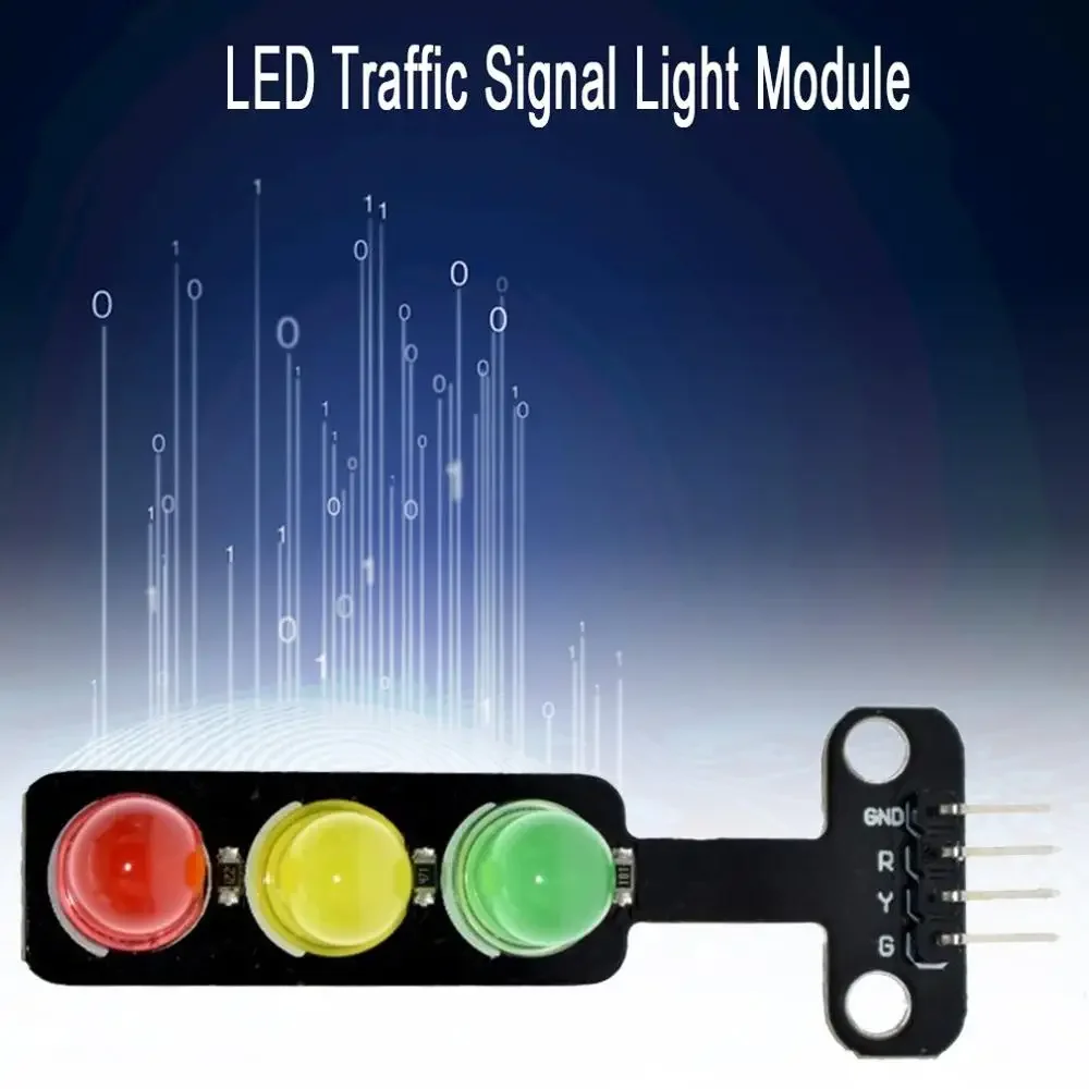 5V Led Creative Traffic Light Emitting Module Digital Signal Output Ordinary Brightness 3 Light Separate Control