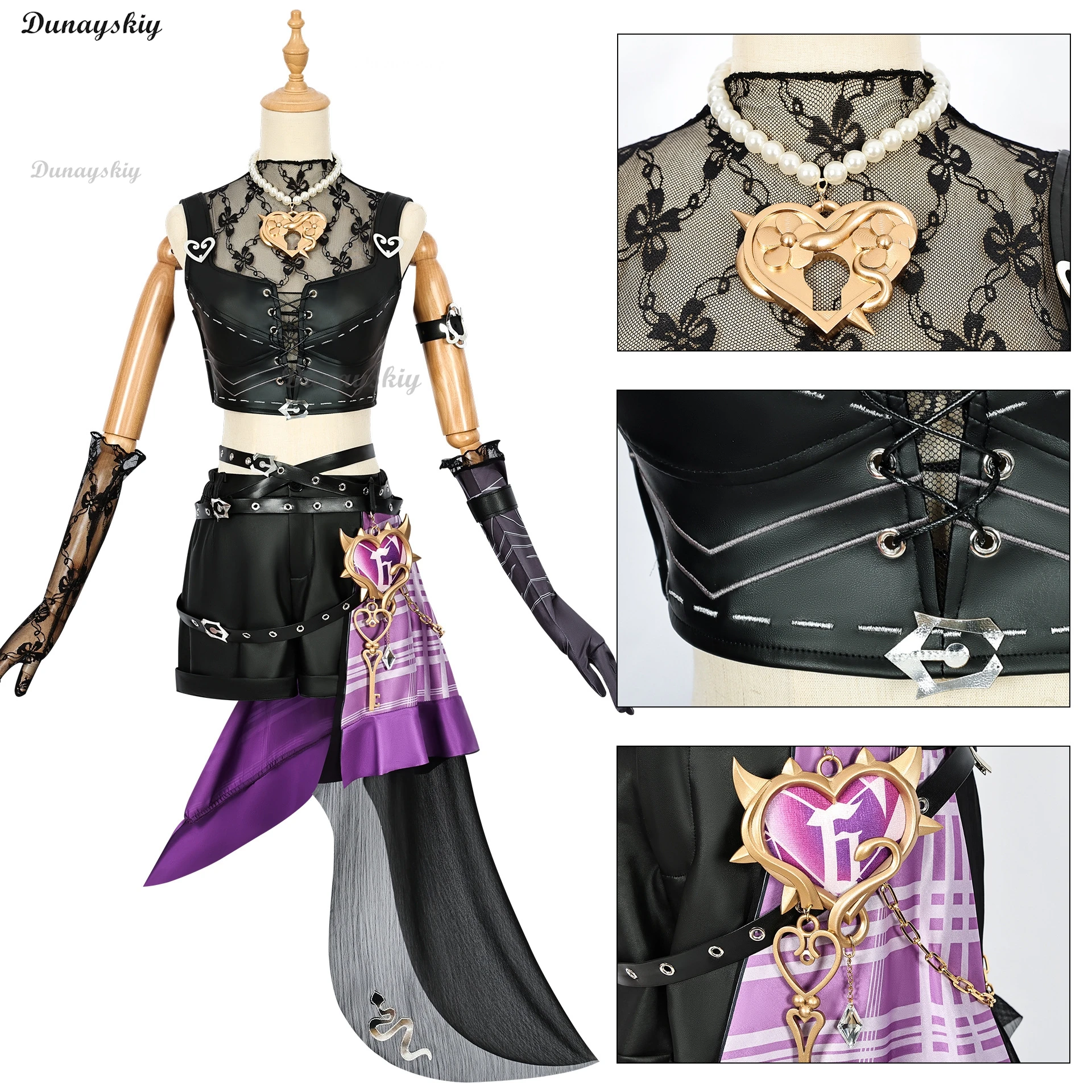 Игра Identity V Mechanic Lock Core Аниме Косплей Костюм Парик Трейси Резник Костюм Перчатки Очки Шляпа Реквизит Женский Набор Для Хэллоуина