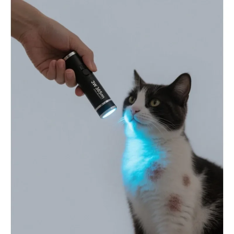 Senter UV 3W 365nm - Lampu Hitam USB Isi Ulang, Digunakan untuk Deteksi Urin Hewan Peliharaan, Kurap Kucing, Mineral, dan Kalajengking (SV57)
