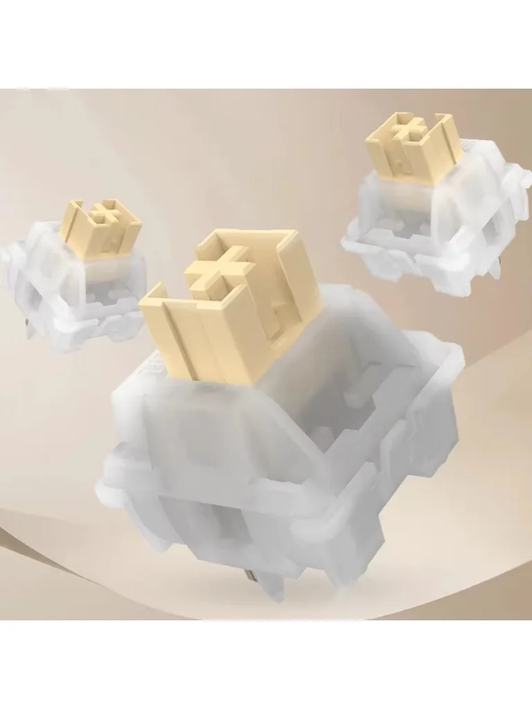 Przełączniki Outemu Yellow Jade 5-pinowe RGB Ciche Przełączniki Taktyczne do Klawiatur Gamingowych, Przełączniki Ciche Outemu, Przełączniki Taktyczne HP — zdjęcie produktu 7