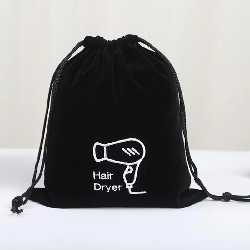 1 PC Hair Dryer Cloth Bag Hair Diffuser Hair Dryer Bag Drawstring Closure Cover Canvas Storage Belt Mouth Drawstring Dust Bag