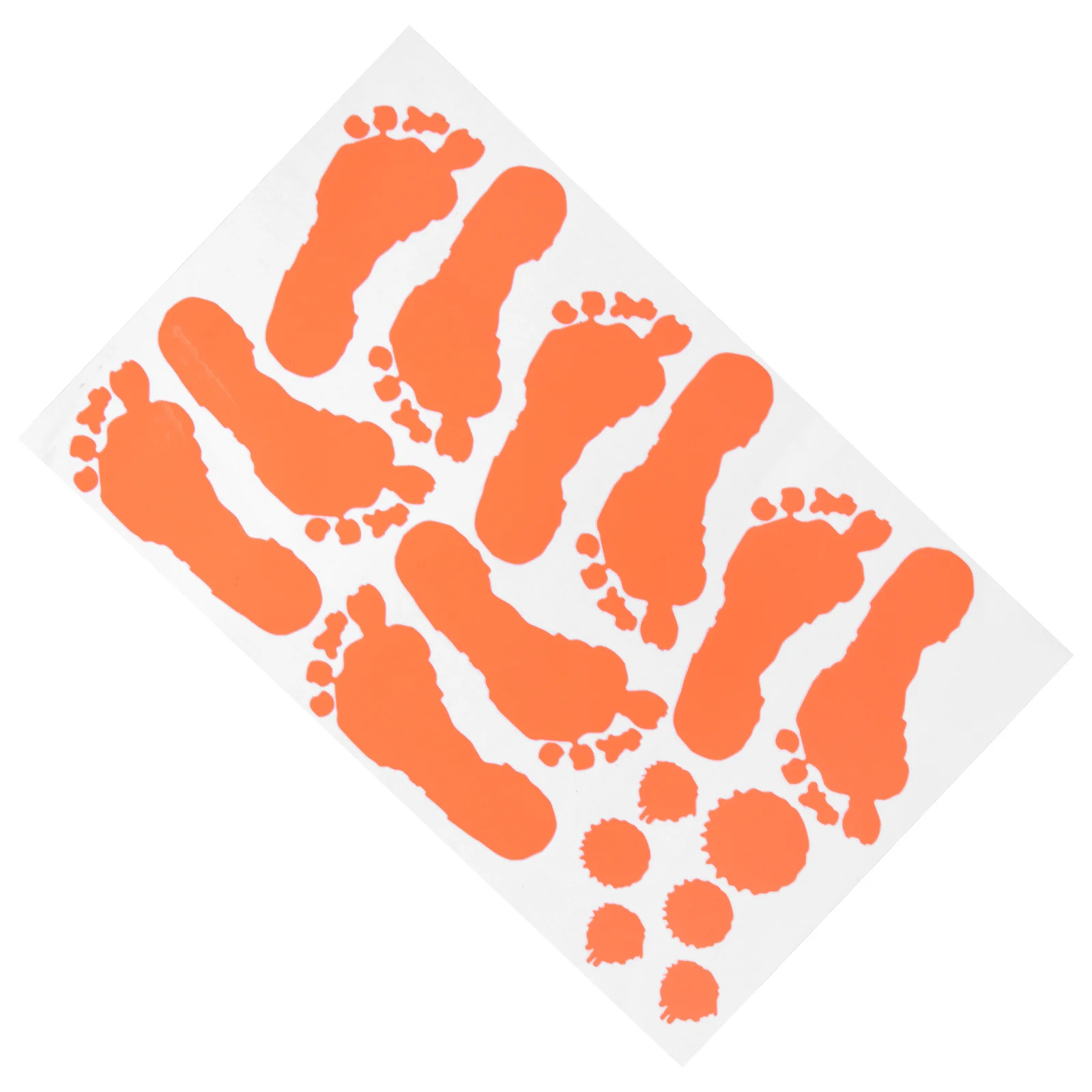 ملصق حائط يتوهج في بصمة اليد للهالوين من مادة PVC لتزيين نافذة مخيفة موضوع رعب فلورسنت