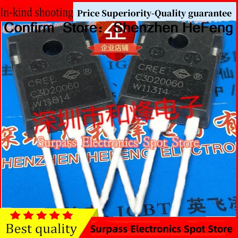 

5PCS-10PCS C3D20060 C3D20060D TO-247 600V 20A Best Quality Guarantee Quick Delivery Fast Shipping