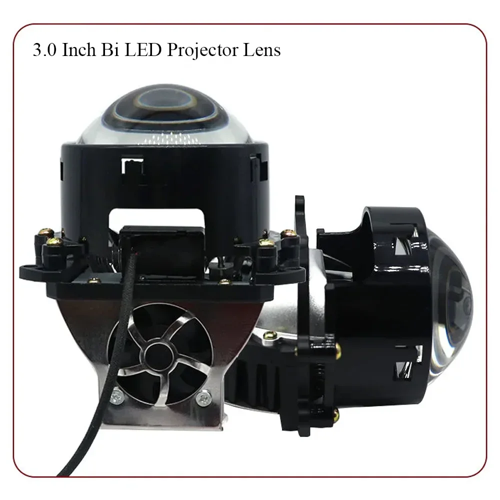 2 PCS 3.0 Inches Bi Led Projector Lens Retrofit Hi Lo Beam Lens for Upgrade Car Headlights Motorcycle Automotive Lights M8 HD