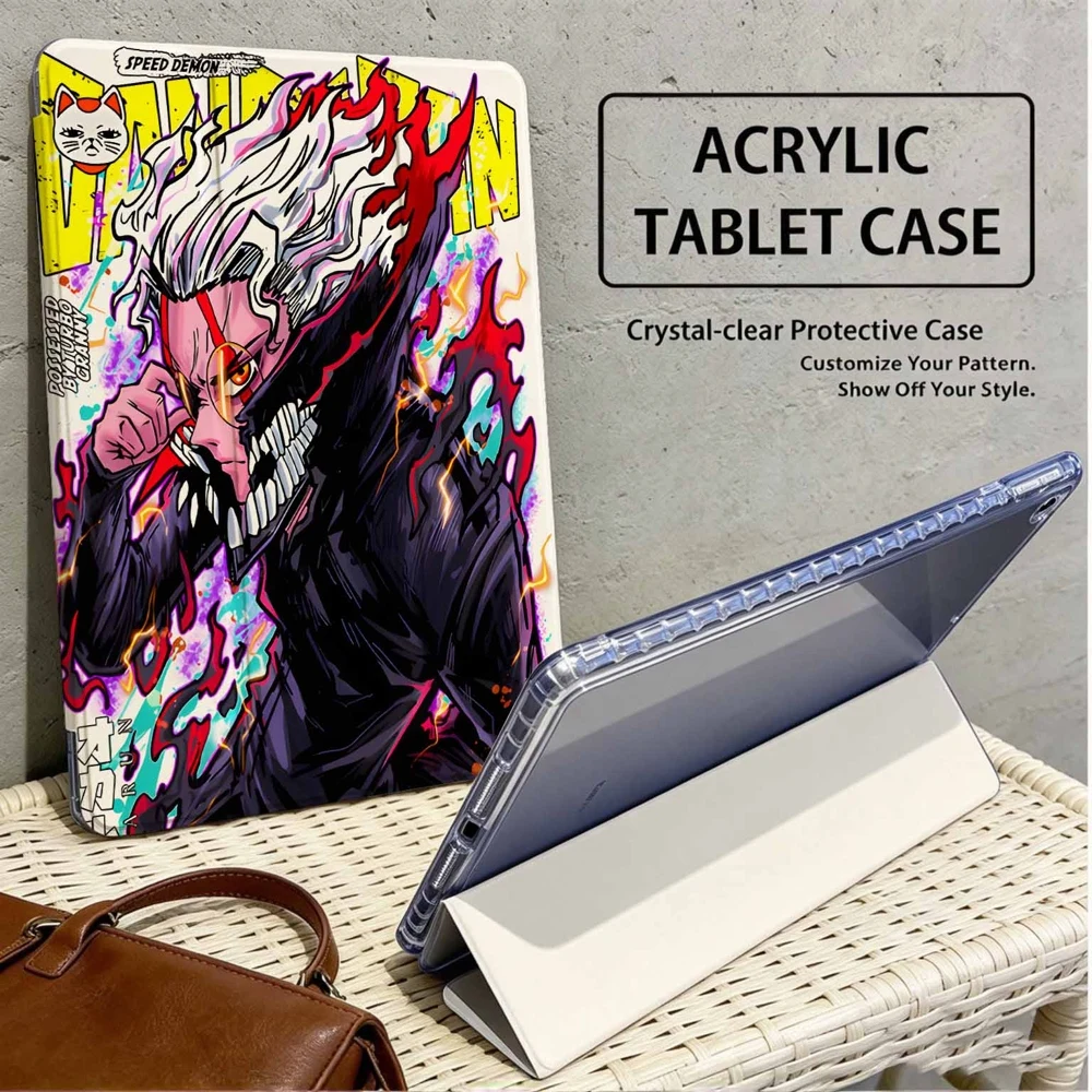 Anime DAN DA DAN For Samsung Galaxy Tab A8 A9 A11 S6 S7 S8 S9 S10 S11 FE Plus Lite With Pen Slot Tablet Case