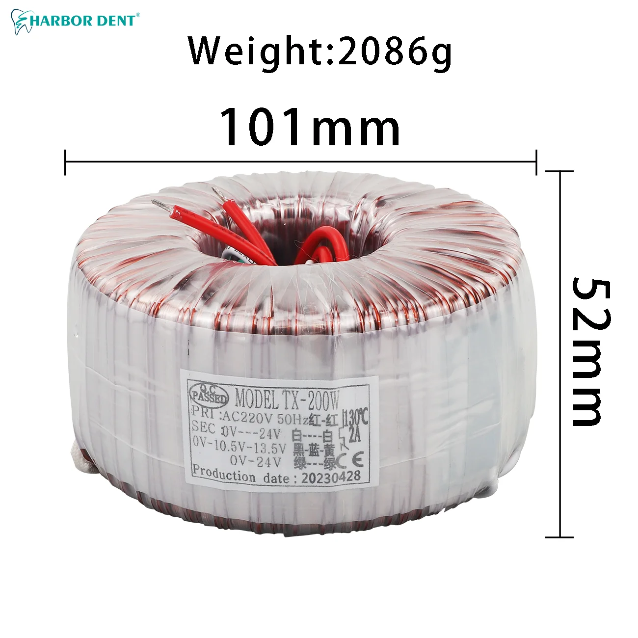 Peak Power 200w  Ring Transformer Toroidal Power Amplifier Transformer  For Chair Unit Dental Equipment Accessories