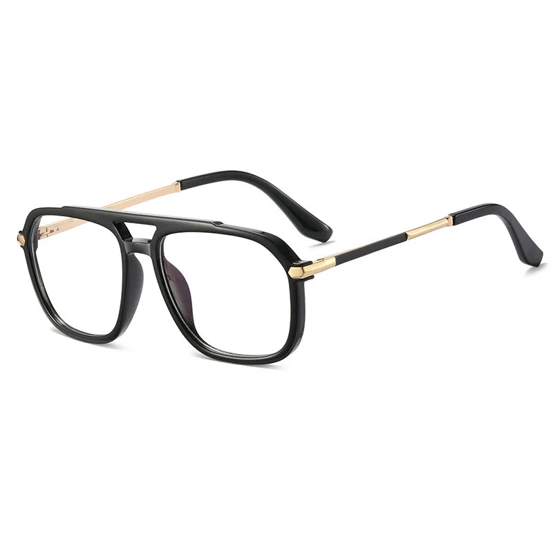 

Oversized Myopia Glasses Male Double Bridge Retro Pilot Prescription Eyeglasses Frames Anti Blue Light Reading Glasses for Men
